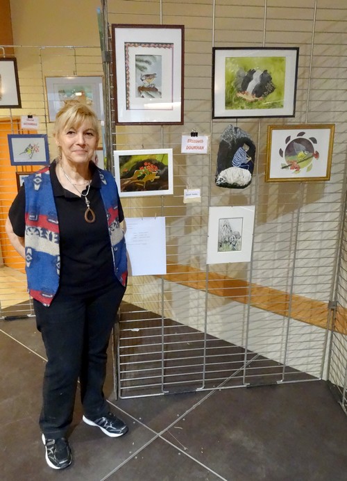 Les peintres de la section peinture des Amis du Châtillonnais ont exposé au salon avicole 2016