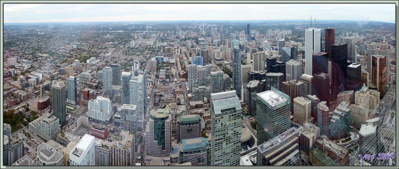 Vue de Toronto à partir du Restaurant 360 de la CN Tower (351 m) - Ontario - Canada