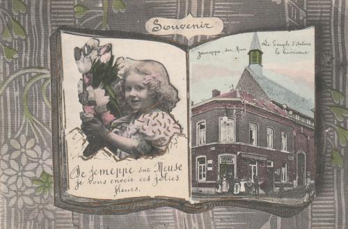 Souvenir. De Jemeppe-sur Meuse, je vous envoie ces jolies fleurs (Le Temple d'Antoine le Guérisseur)