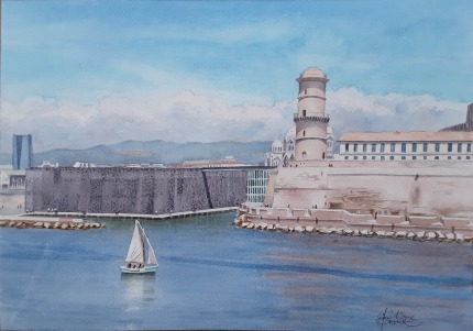 Aquarelles de : Christiane Prévost