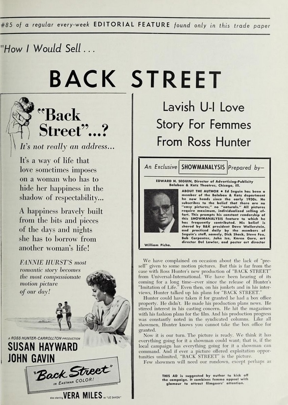 BOX OFFICE USA DU 11 OCTOBRE 1961 AU 17 OCTOBRE 1961