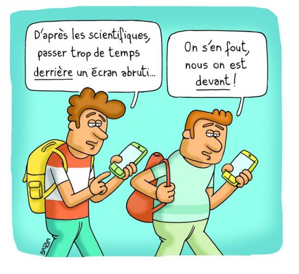 Les humoristes se moquent de l'addiction à Internet...