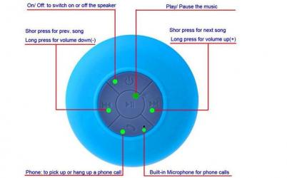 Wireless Bluetooth Speaker Waterproof Shower Speaker Portable Speaker –  Natural Warehouse Deals