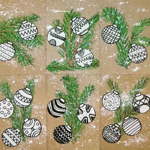 Idée arts : noël (Pinterest)
