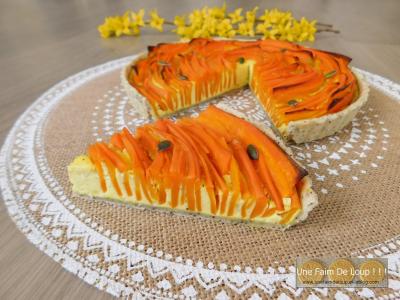 Tarte aux carottes & chèvre frais
