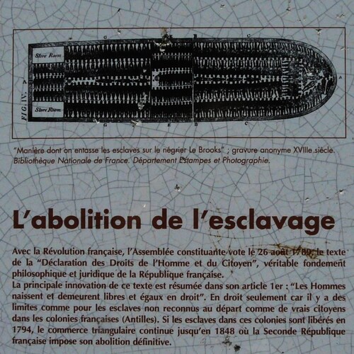 Monument MAYO à Saint Nazaire, Abolition de l'Escavage..