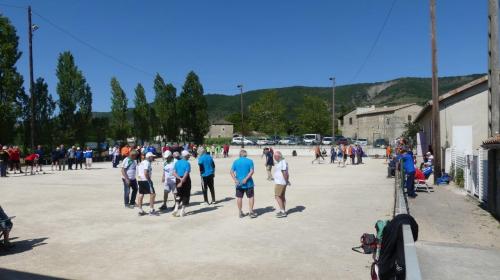 Quelques Villeneuvoie et Lavilledieu au fédéral quadrettes vérérans à Valvigneres 