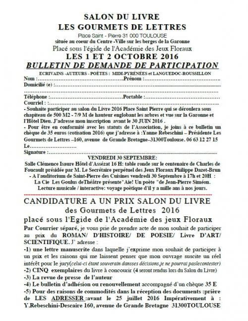 GOURMETS DES LETTRES