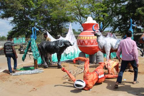 Dans les rues de Mahabalipuram