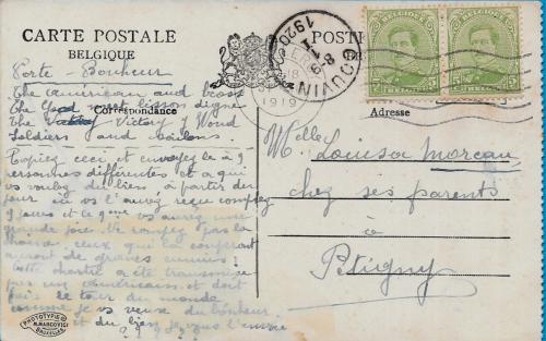 CPA Belgique Belgie ROUX CHARLEROI Hainaut - Habitation du Père (Grand Docteur sans médicament - Ecole Morale)-recto