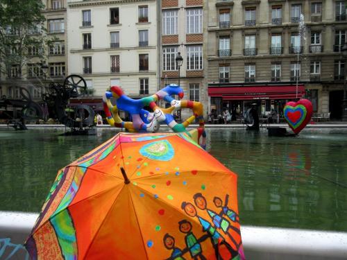 Ombrelles et fontaines