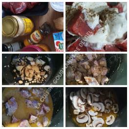 VEAU KORMA AUX CHAMPIGNONS AU COOKEO