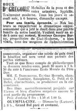 Ciné-moderne, dans le temple du Père Dor (Journal de Charleroi, 26 mars 1922)(belgicapress.be)