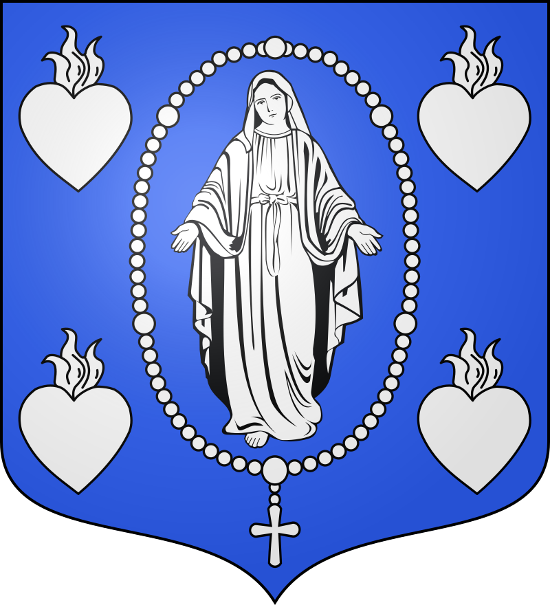 Blason fr collégiale Notre-Dame-et-Saint-Laurent d'Eu.svg