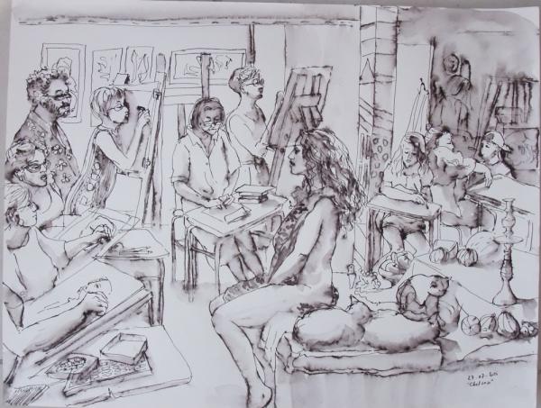 Mercredi - Scène d'atelier