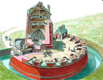 La Tour Vauban Camaret-sur-Mer dessin de Lionel Duigou