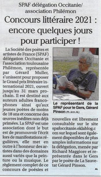 ANNONCES DU CONCOURS