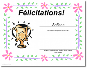 Remise des diplômes !