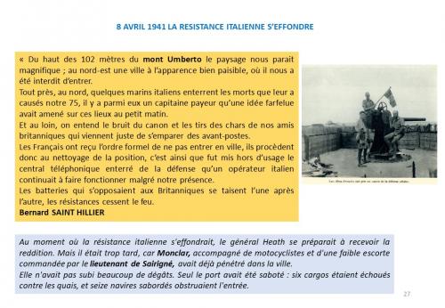 80e Anniversaire de la Campagne d'Erythrée (février-avril1941) - dernier épisode 7 : Et Massoua fut libéré !