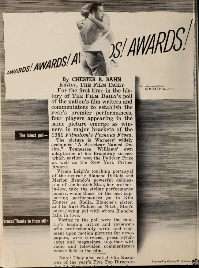 BOX OFFICE USA DU 19 MARS 1952 AU 25 MARS 1952