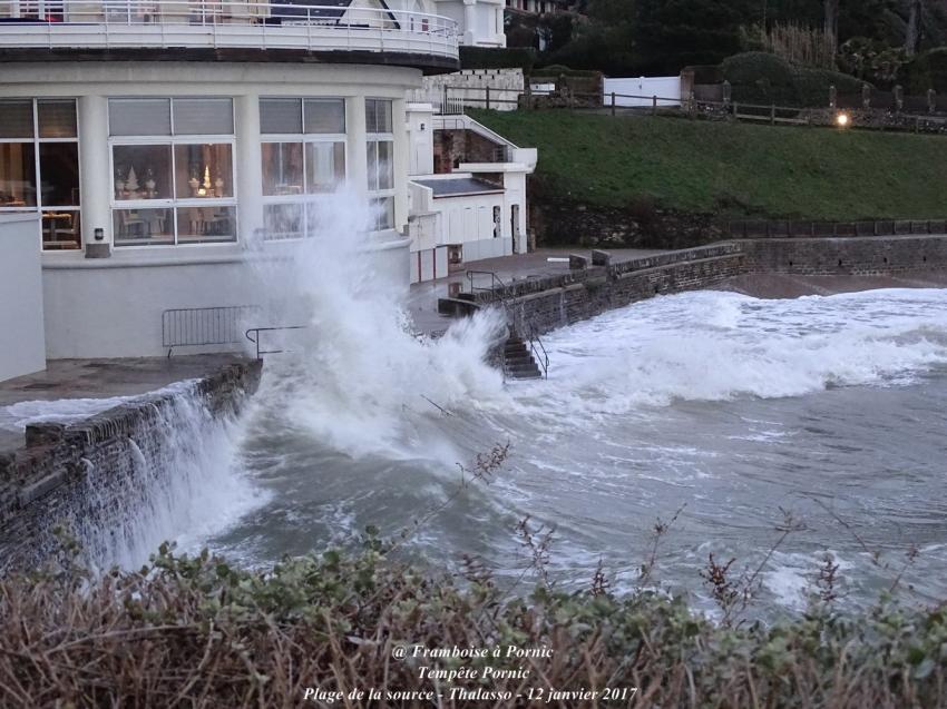 Pornic, Tempête du 12 janvier 2017