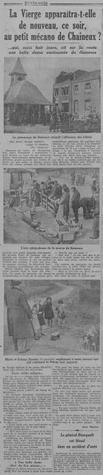 La Vierge apparaît à Chaineux (Paris-soir, 18 oct 1933)