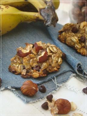 COOKIES MUESLI,BANANES PEPITES DE CHOCOLAT