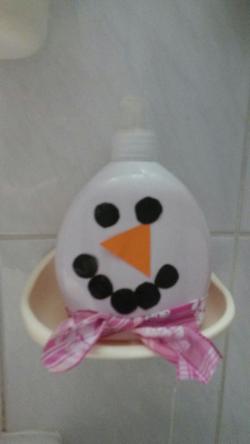 Savon - bonhomme de neige
