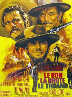 LE BON LA BRUTE ET LE TRUAND BOX OFFICE FRANCE 1968 AFFICHE DE JEAN MASCII