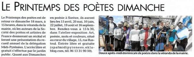 RIMES DE PRINTEMPS