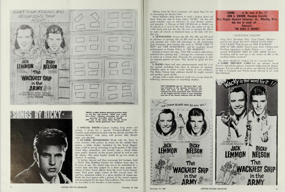 THE WACKIEST SHIP IN THE ARMY BOX OFFICE USA 1960