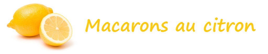 Macarons au citron