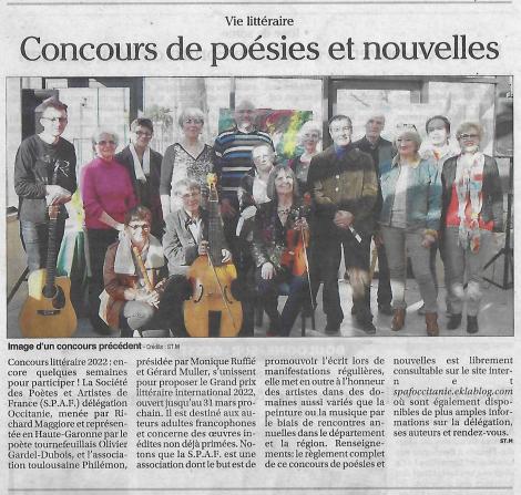 ANNONCES DU CONCOURS