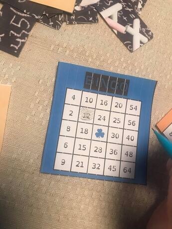 Bingo des multiplications