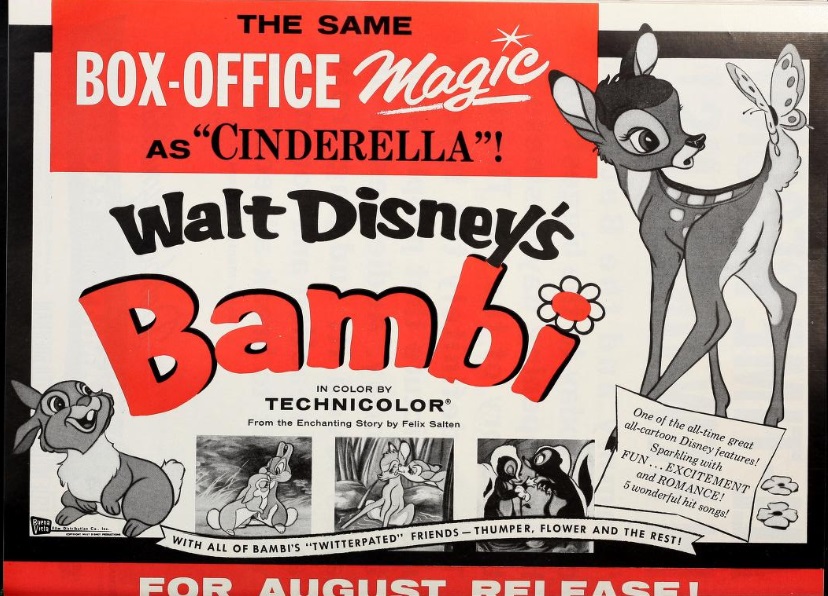 BAMBI REISSUE 1957 BOX OFFICE USA 1957