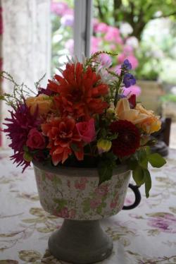 Roses et Dahlias