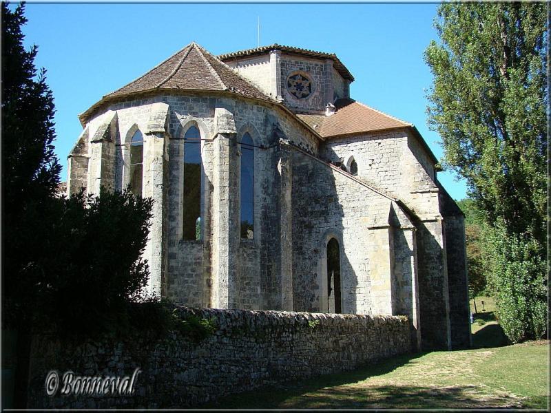 Abbaye de Beaulieu-en-Rouergue Tarn-et-Garonne chevet de l'abbatiale