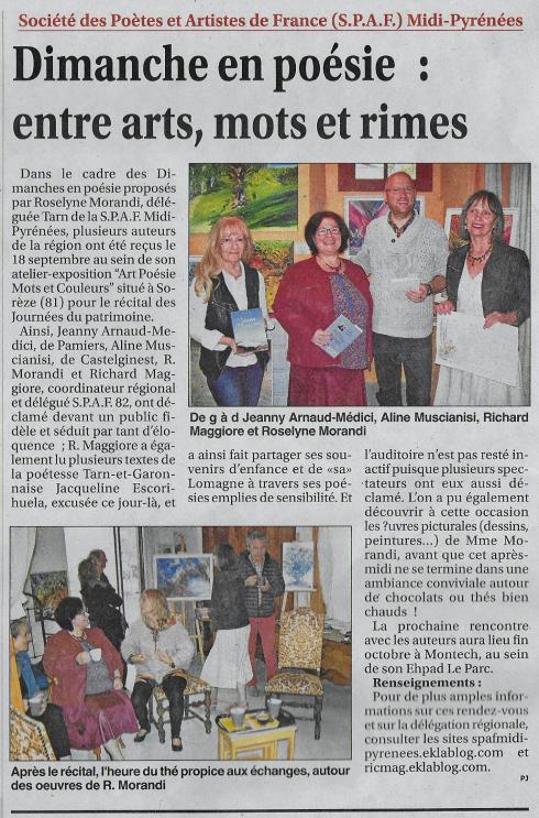 LA PRESSE EN SEPTEMBRE (suite)