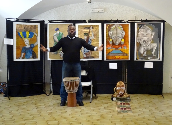 Le beau vernissage du Festival "Cultures sans frontières" de l'Association Châtillon-Scènes...