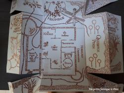 Carte du maraudeur anniversaire Harry Potter,