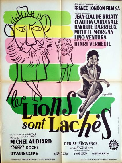 LES LIONS SONT LACHES - BOX OFFICE LINO VENTURA 1961