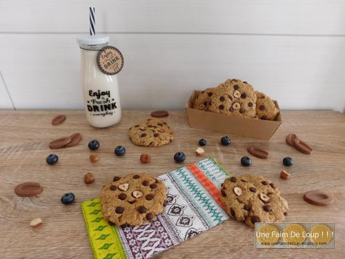 Cookies vegan au sarrasin, noisette et chocolat