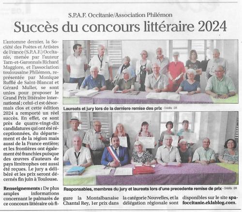 ECHOS DU CONCOURS 2024