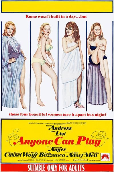 ANYONE CAN PLAY (PAS FOLLES LES MIGNONNES - LE DOLCI SIGNORE box office usa 1968