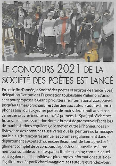 ANNONCES DU CONCOURS