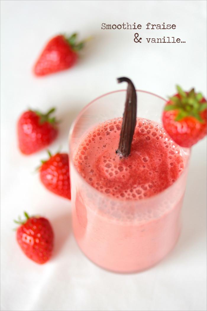 Smoothie fraise & vanille