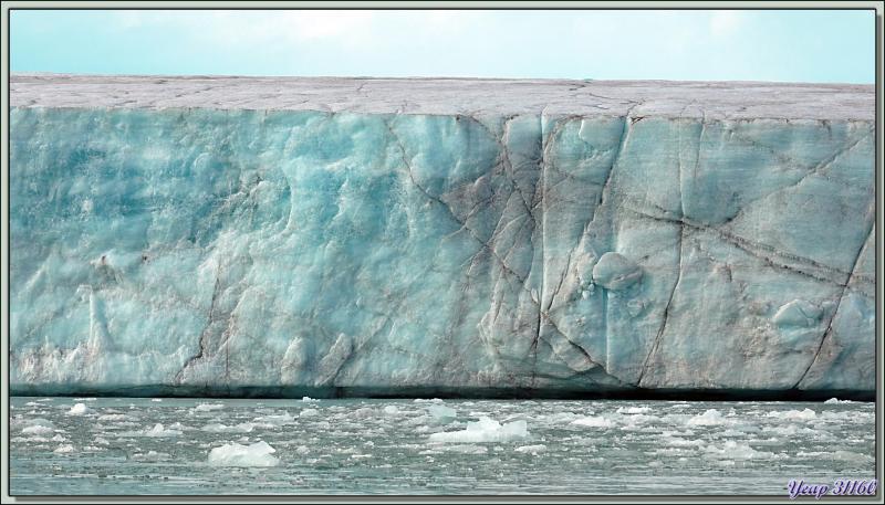 Iceberg et front du glacier - Bethune Inlet - Devon Island - Nunavut - Canada