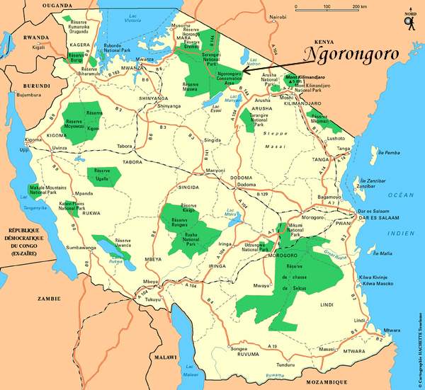 Patrimoine mondial de l'Unesco : La zone de conservation de Ngorongoro - Tanzanie -