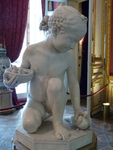 Fillette aux tourterelles de Luigi Pampaloni