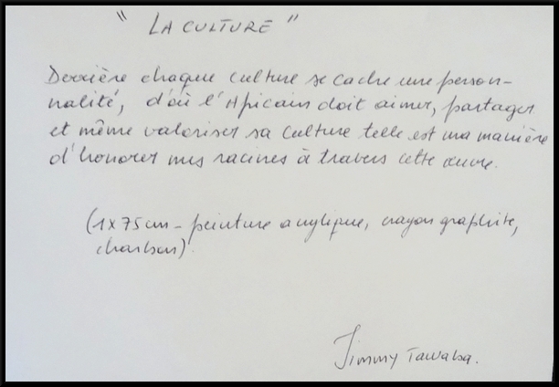 Jimmy Tawaba et Dominique Masson-Flandrin ont exposé de bien beaux tableaux lors du festival "Cultures sans Frontières"